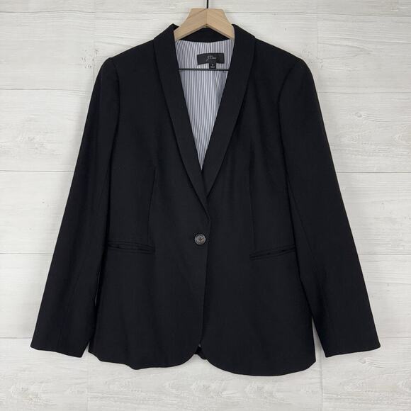 J.Crew Parke Blazer Womens 8 Black Wool Career Office Preppy Academia Old Money - Picture 1 of 16